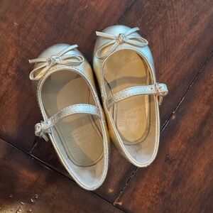 Janie and Jack Gold Ballet Flats